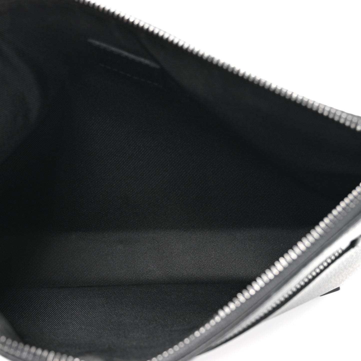 Grained Calfskin Aerogram Takeoff Pouch Black