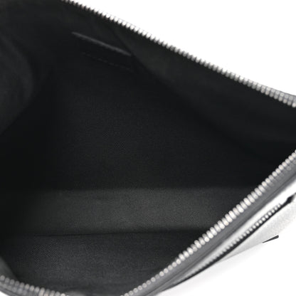 Louis Vuitton Grained Calfskin Aerogram Takeoff Pouch Black 5 of 11