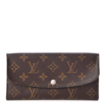 Louis Vuitton Monogram Emilie Wallet Rose Nacre 1 of 6