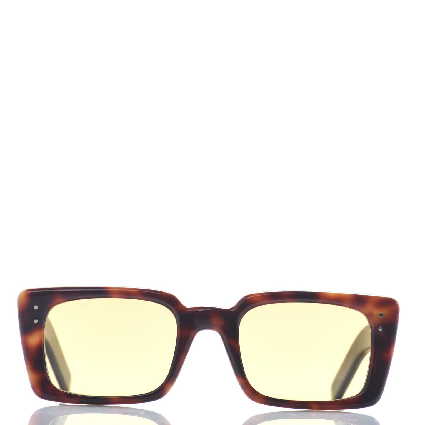 Acetate Rectangular Frame Sunglasses GG0539S Havana