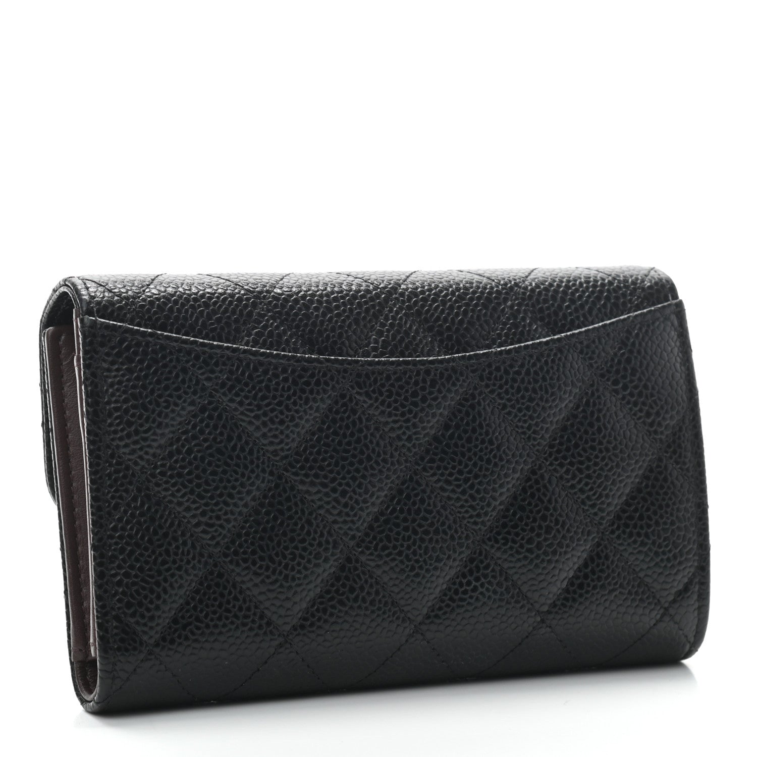 Chanel Caviar Quilted Small Flap Wallet Black 3 of 8