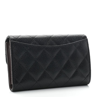 Chanel Caviar Quilted Small Flap Wallet Black 3 of 8