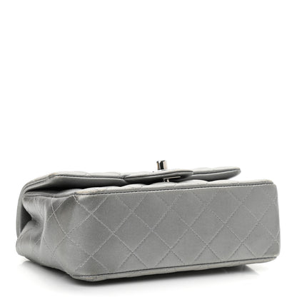Chanel Metallic Lambskin Quilted Mini Rectangular Flap Silver 4 of 14