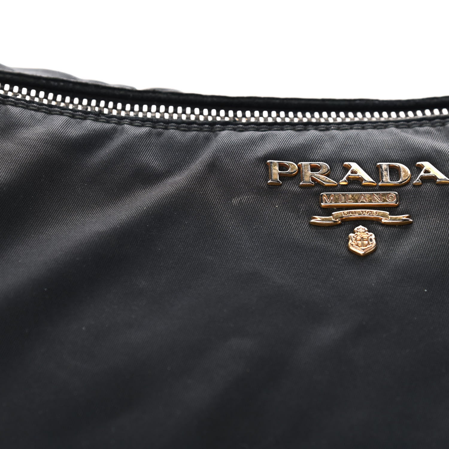 Prada Tessuto Nylon Soft Calfskin Tote Black 13 of 23