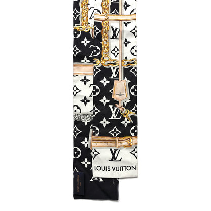 Louis Vuitton Silk Monogram Confidential Bandeau Black 2 of 8