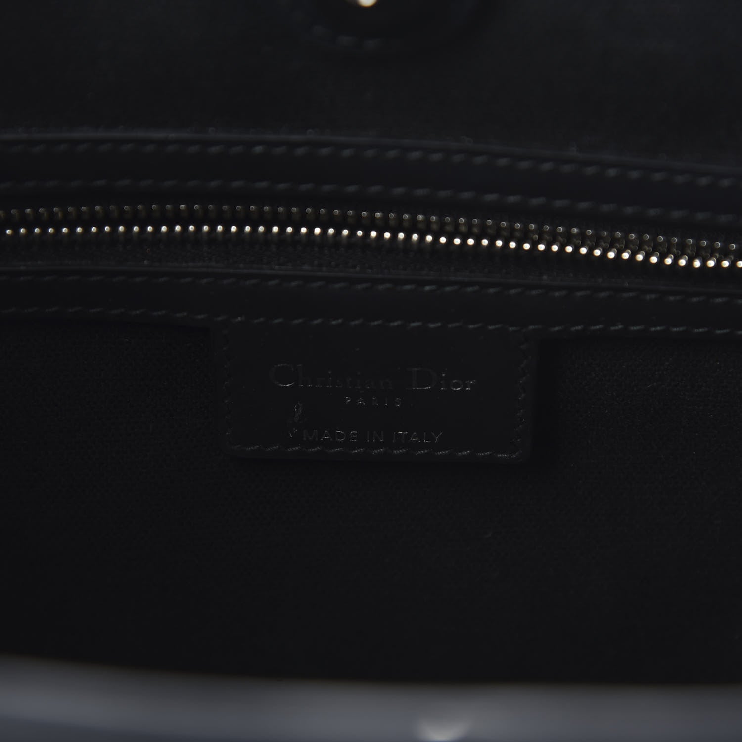 Christian Dior Coated Canvas Cannage Black 8 of 11