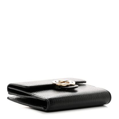 Gucci Dollar Calfskin Interlocking G French Wallet Black 4 of 9