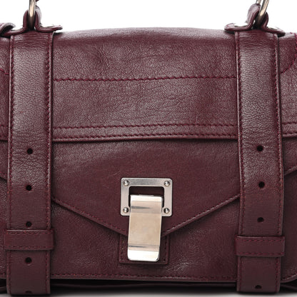 Proenza Schouler Lambskin Tiny PS1 Satchel Oxblood 11 of 12