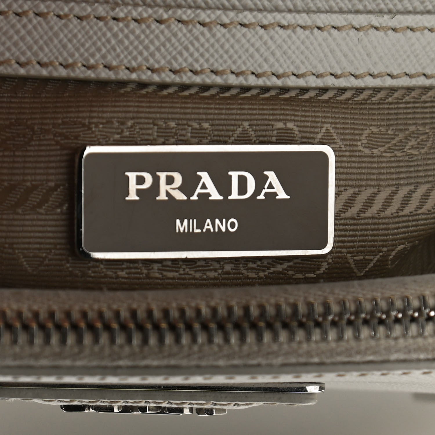 Prada Saffiano Medium Galleria Double Zip Tote Pomice 5 of 11