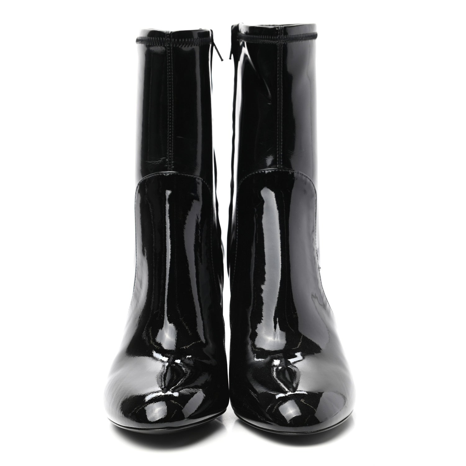 Louis Vuitton Patent Silhouette Ankle Boots 39 Black 2 of 8