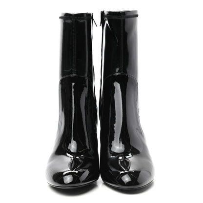 Louis Vuitton Patent Silhouette Ankle Boots 39 Black 2 of 8