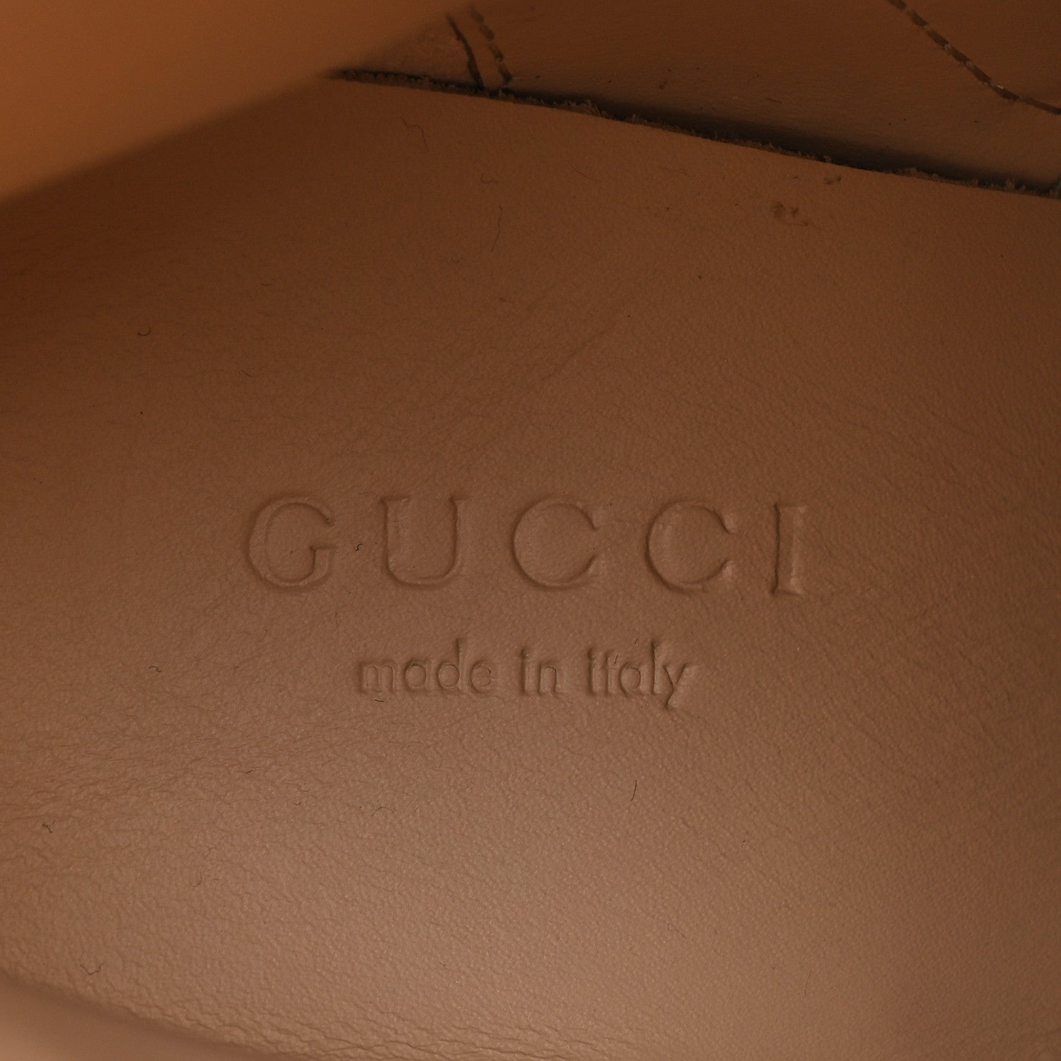 Gucci Kensington Calfskin Nappa GG Supreme Monogram Womens Double Buckle Ankle Boots 35 Mystic White Beige 7 of 10