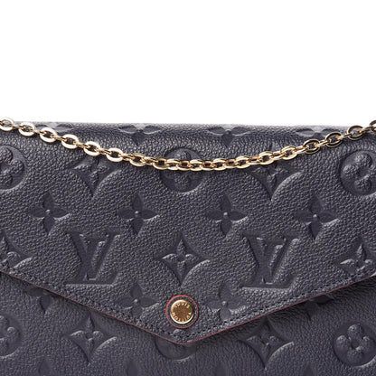 Louis Vuitton Empreinte Pochette Felicie Chain Wallet Marine Rouge 12 of 16