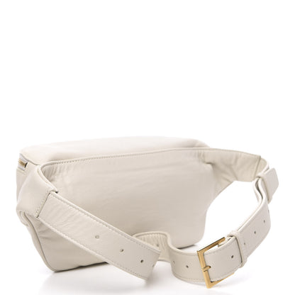 Saint Laurent Grain De Poudre Monogram Belt Bag Blanc Vintage 3 of 12