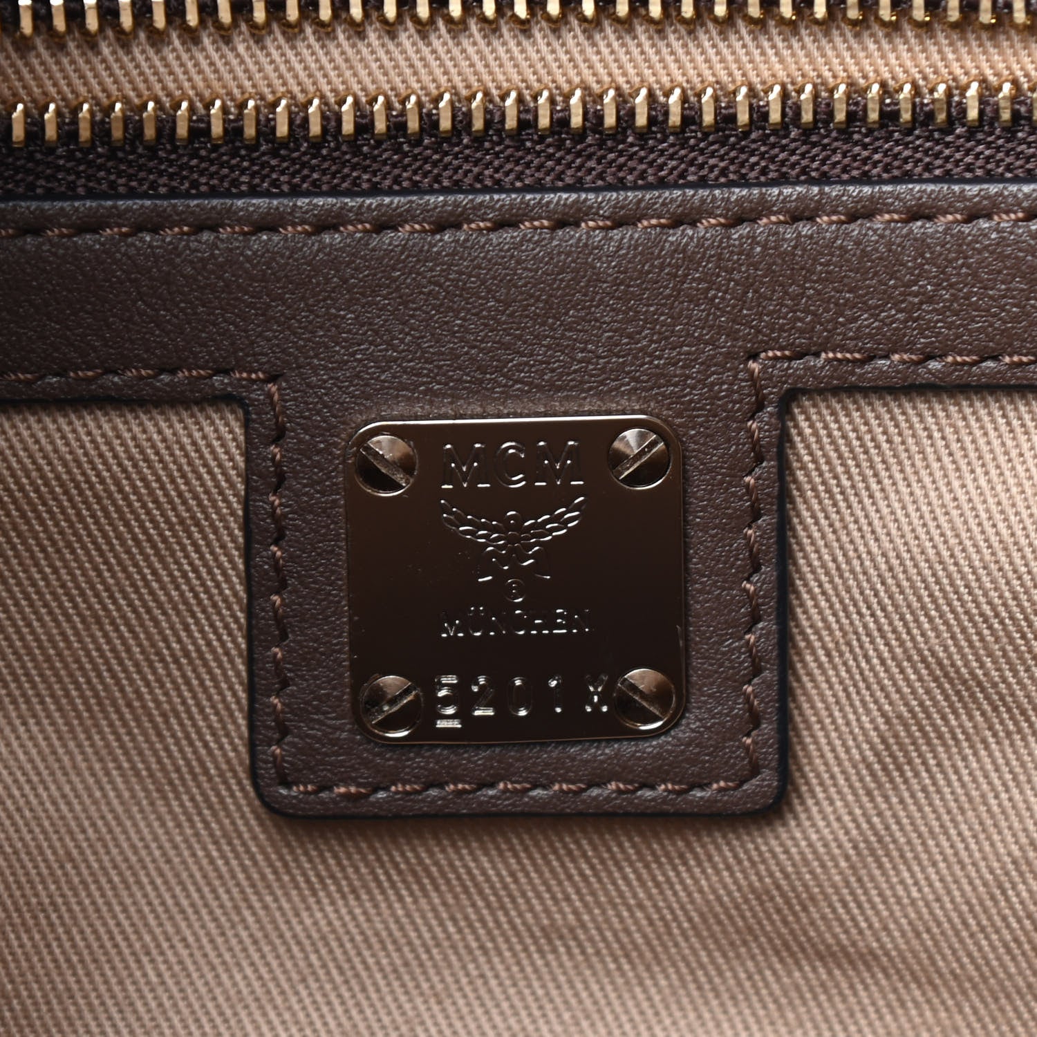 MCM Calfskin Ottomar Monogram Medium Klara Hobo Chestnut 6 of 10