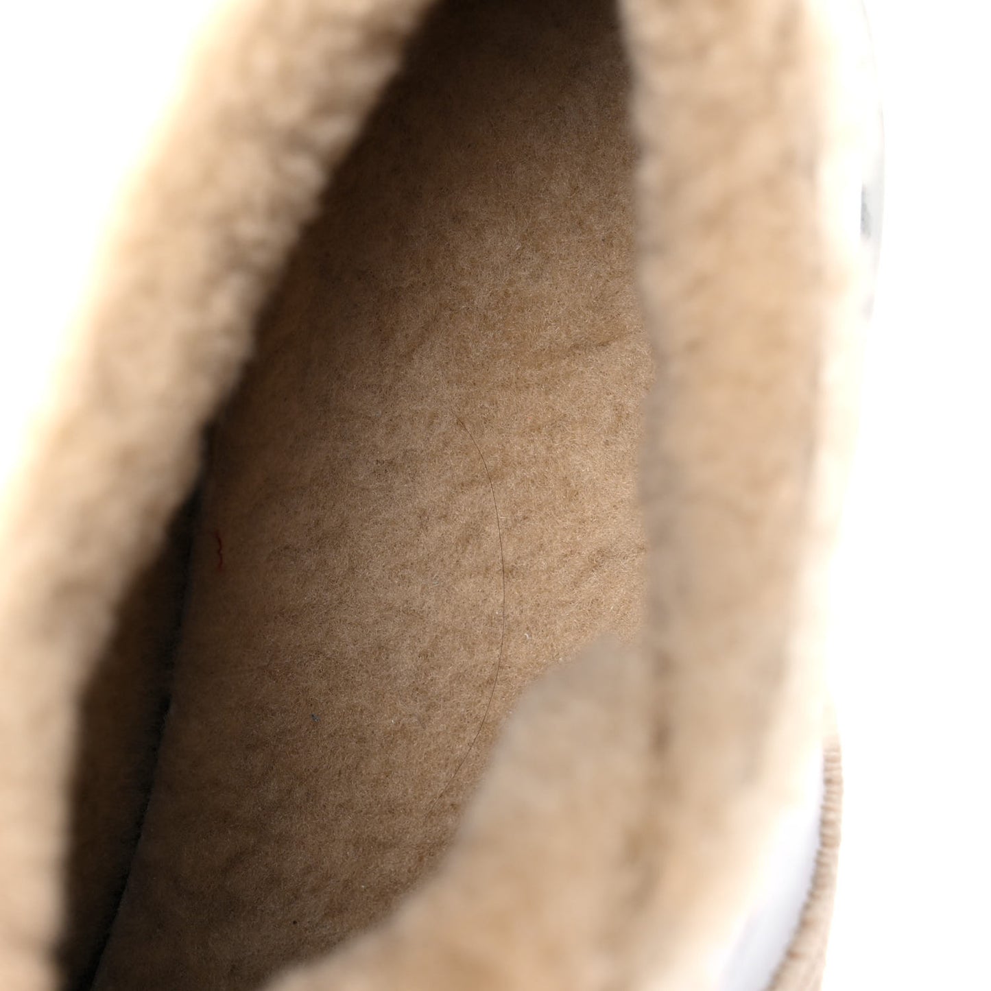 Calfskin Woolskin Dare Sneakers 40 White Ecru
