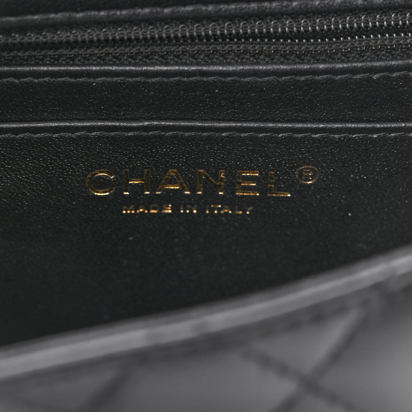 Lambskin Quilted Mini Square Flap Black