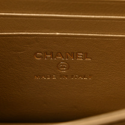 Chanel Calfskin Strass Quilted Clutch With Chain Flap Black 6 of 10