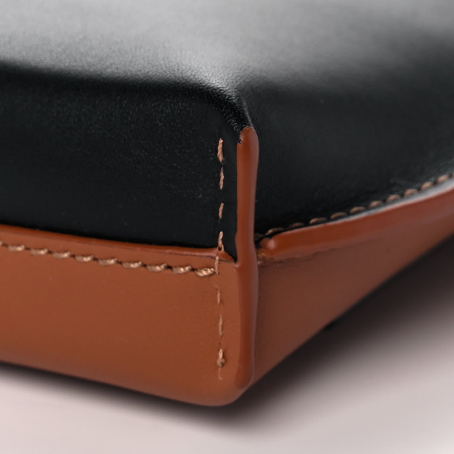 Loewe Smooth Calfskin Mini Gate Pocket Black Tan 10 of 12