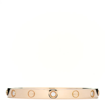 Cartier 18K Yellow Gold 6 Diamond LOVE Bracelet 16 1 of 4
