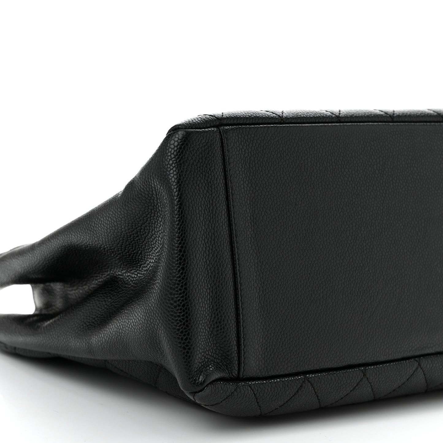 Caviar Quilted Grand Shopping Tote GST Black