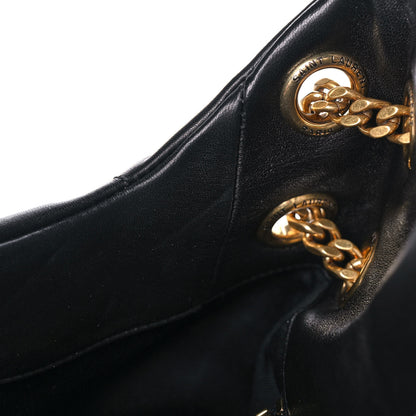 Saint Laurent Lambskin Quilted Small Loulou Puffer Monogram Chain Satchel Black 13 of 13