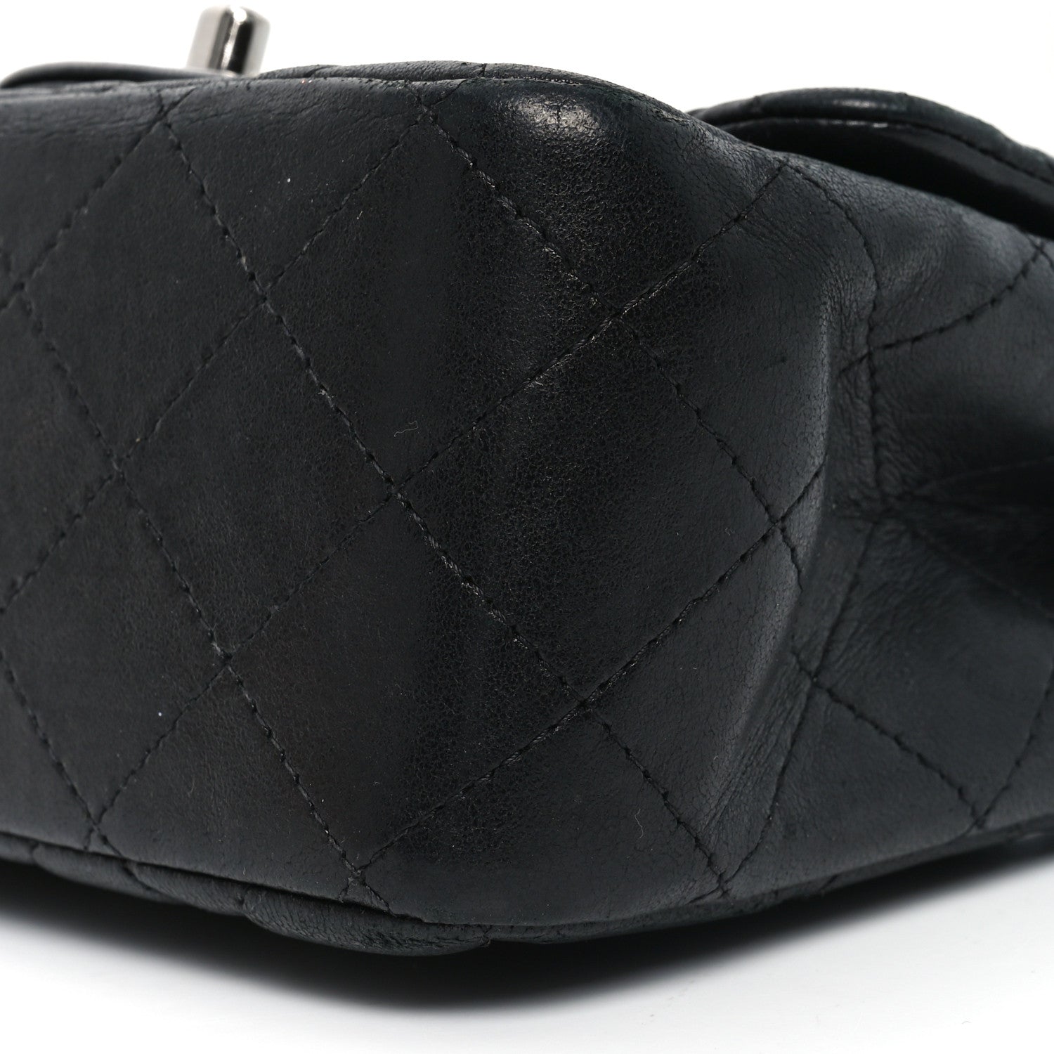 Chanel Lambskin Quilted Mini Square Flap Black 10 of 10