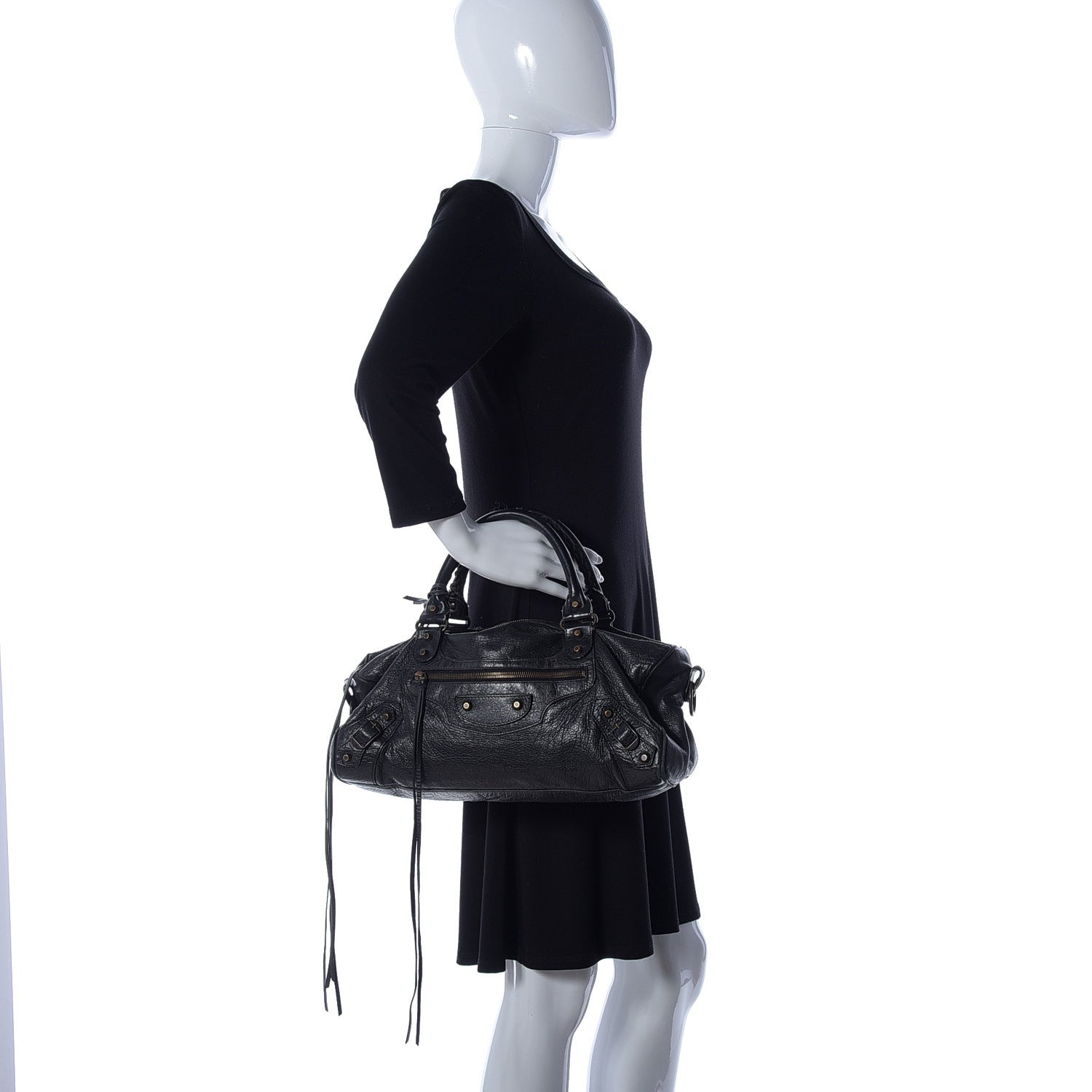 Balenciaga Agneau Classic Hardware Twiggy Black 3 of 10