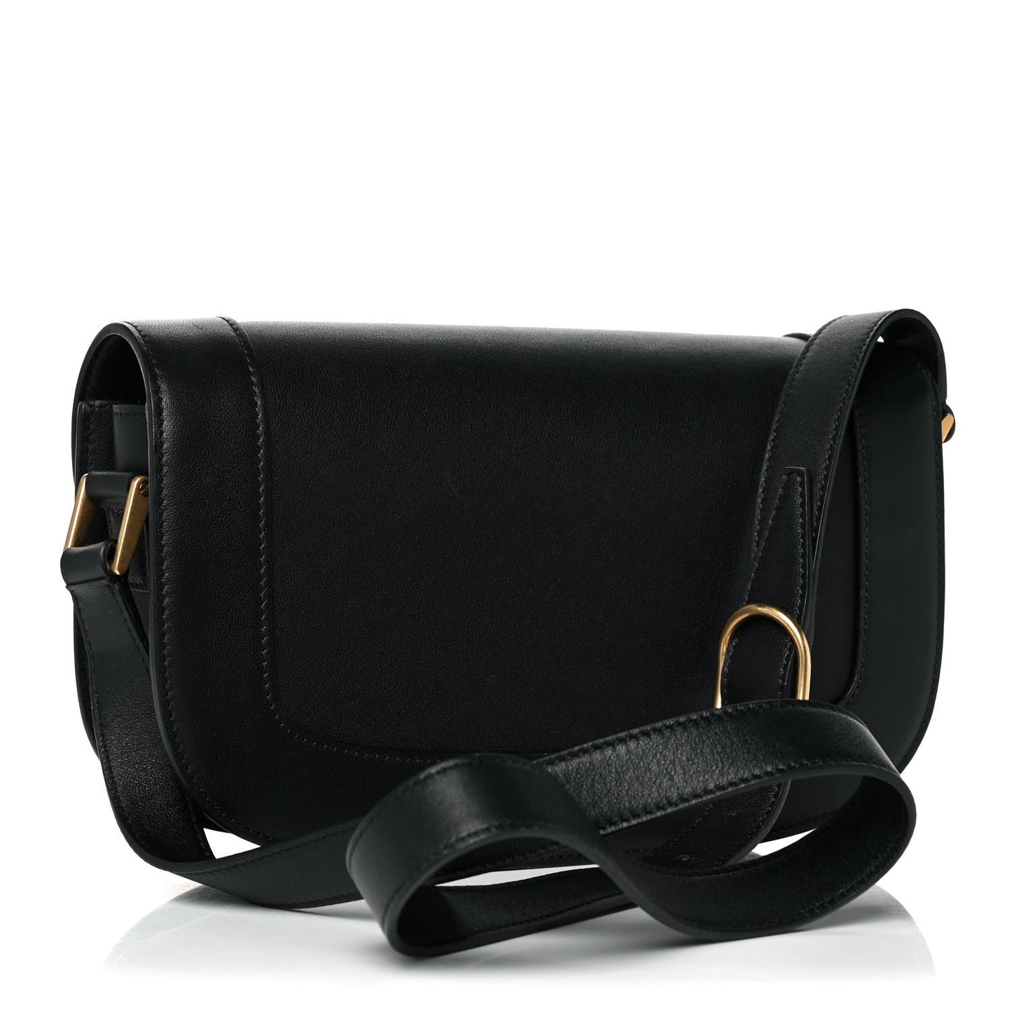 Smooth Calfskin Supervee Shoulder Bag Black