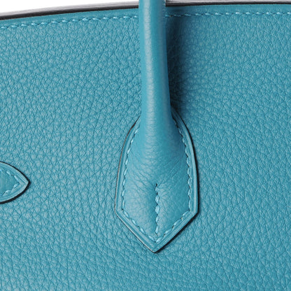 Hermes Togo Birkin 25 Turquoise 27 of 31