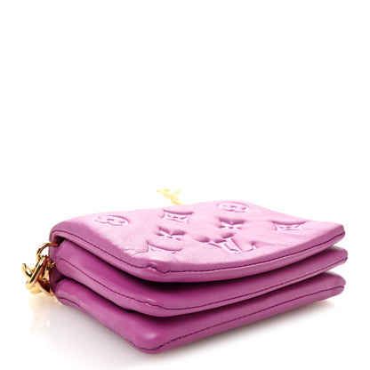Louis Vuitton Lambskin Embossed Monogram Coussin Belt Bag Orchid 4 of 9