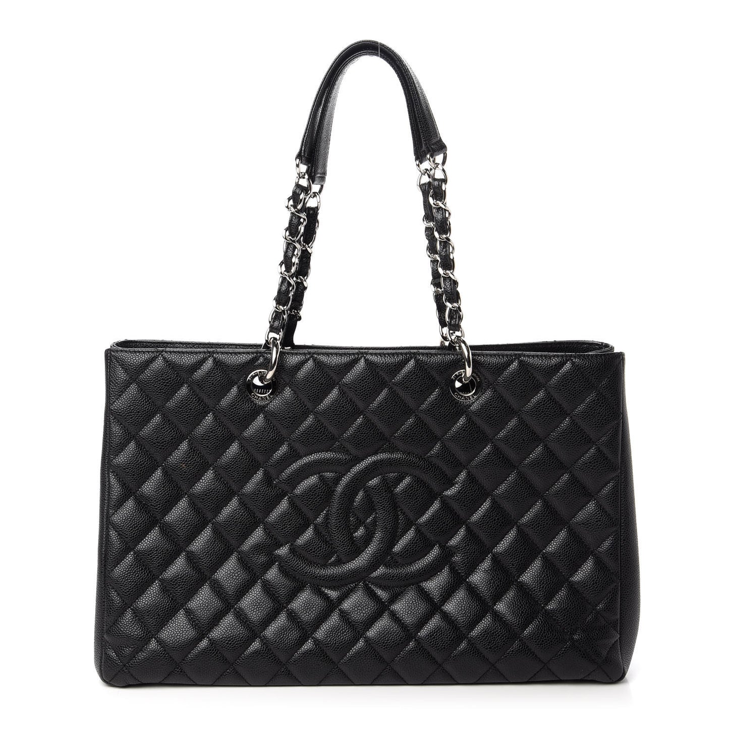 Caviar Quilted XL Grand Shopping Tote GST Black