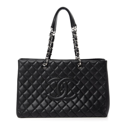 Chanel Caviar Quilted XL Grand Shopping Tote GST Black 1 of 10