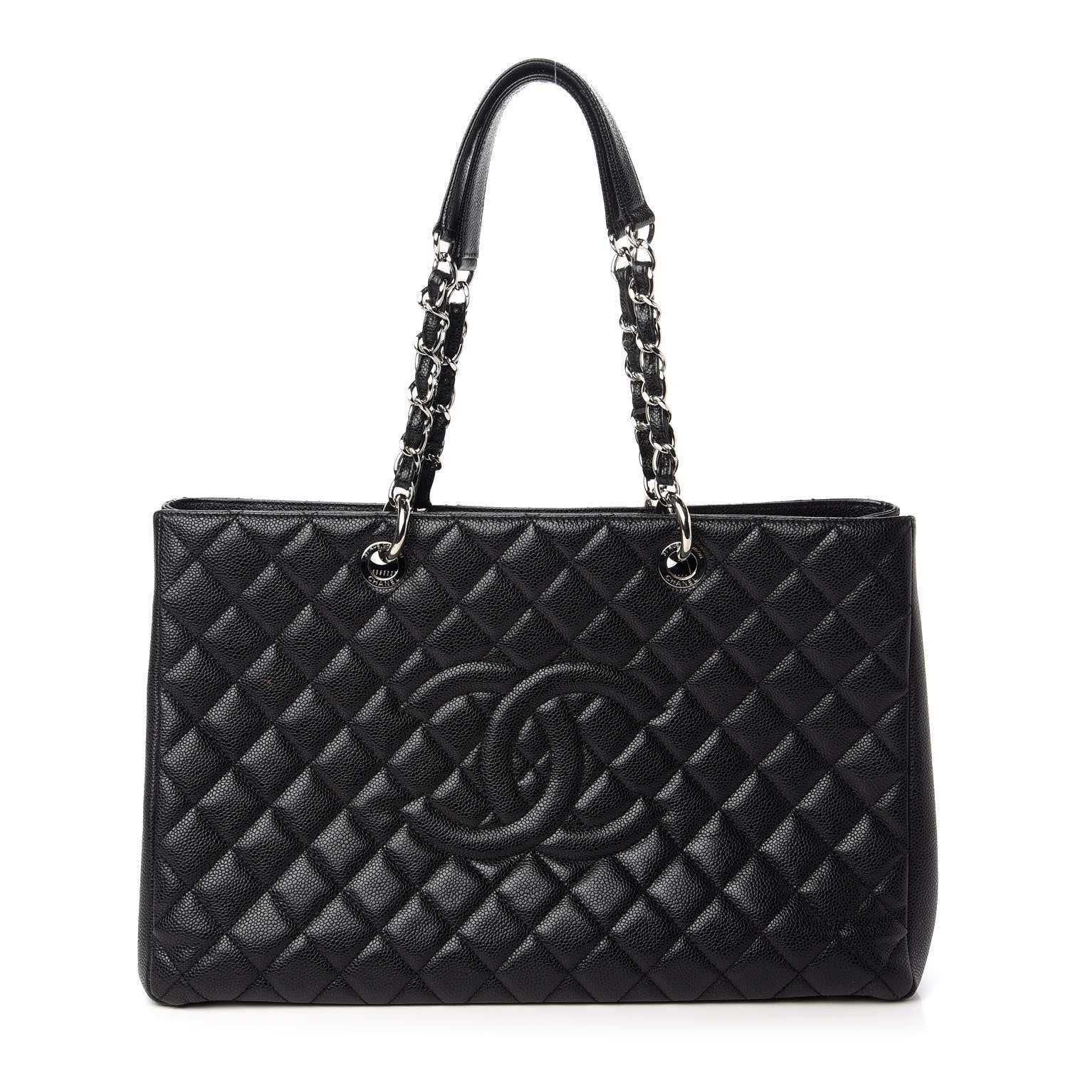 Chanel Caviar Quilted XL Grand Shopping Tote GST Black 1 of 10