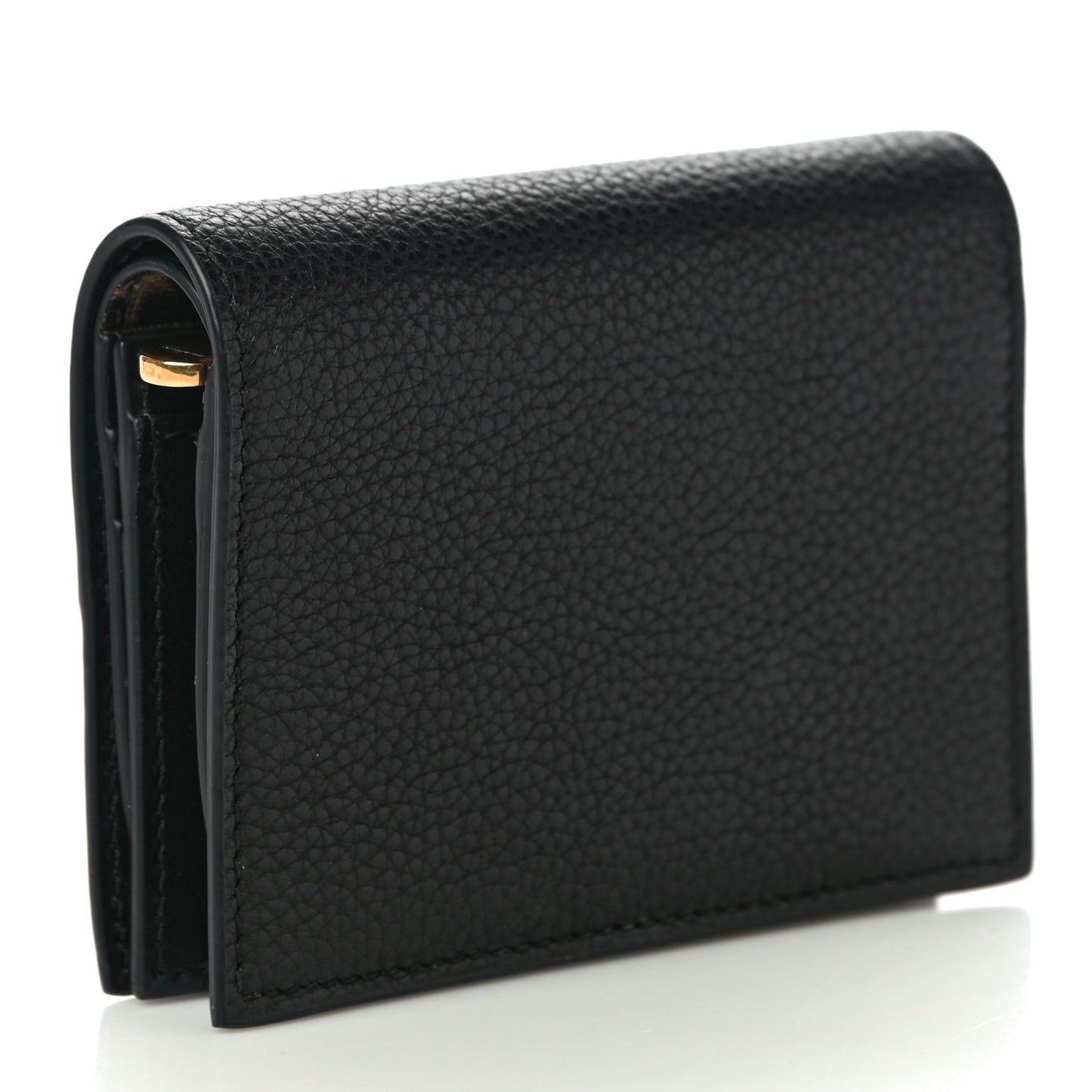 Grained Calfskin Gancini Wallet Black