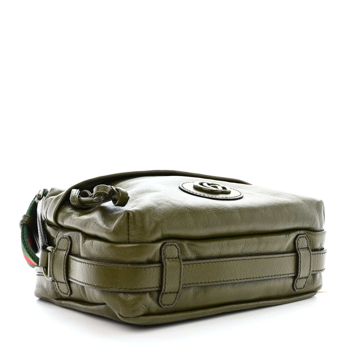 Piuma Lux Energy Web Monochrome Double G Crossbody Bag Military Wood