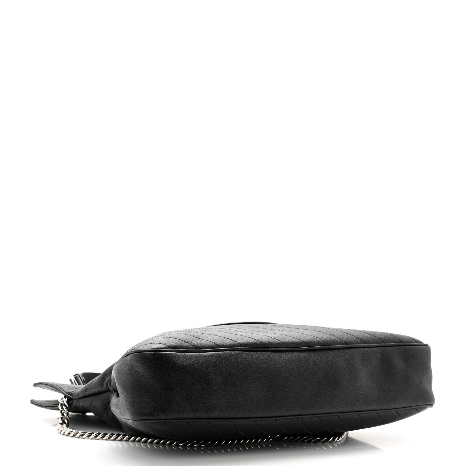 Gucci Sakai Be Green Calfskin Diagonal Stitched Medium Blondie Tote Black 4 of 12