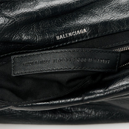 Balenciaga Arena Calfskin Mini Monaco Chain Shoulder Bag Black 7 of 10