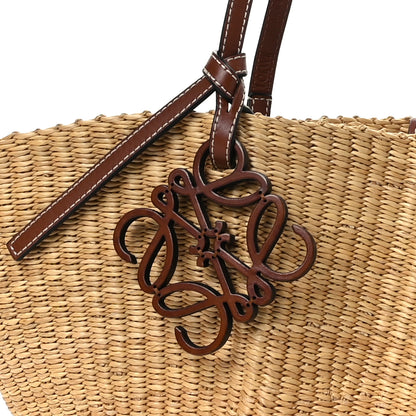 Loewe Calfskin Raffia Paulas Ibiza Small Basket Tote Bag Natural Tan 6 of 8