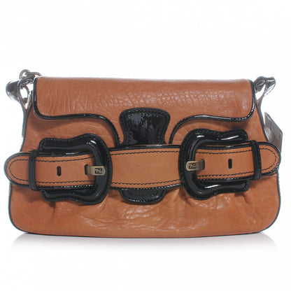 Fendi Nappa B Bis Flap Bag Tan 1 of 7