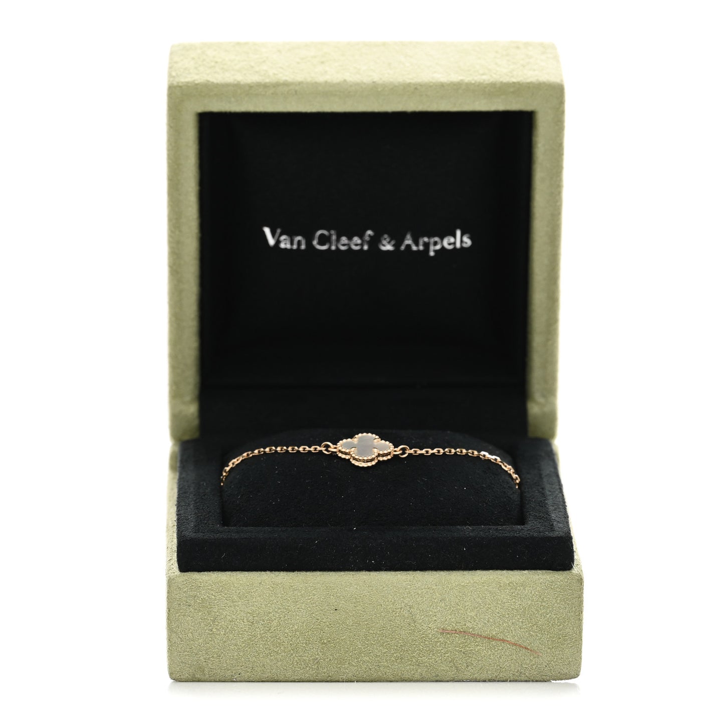 18K Yellow Gold Mother of Pearl Sweet Alhambra Bracelet