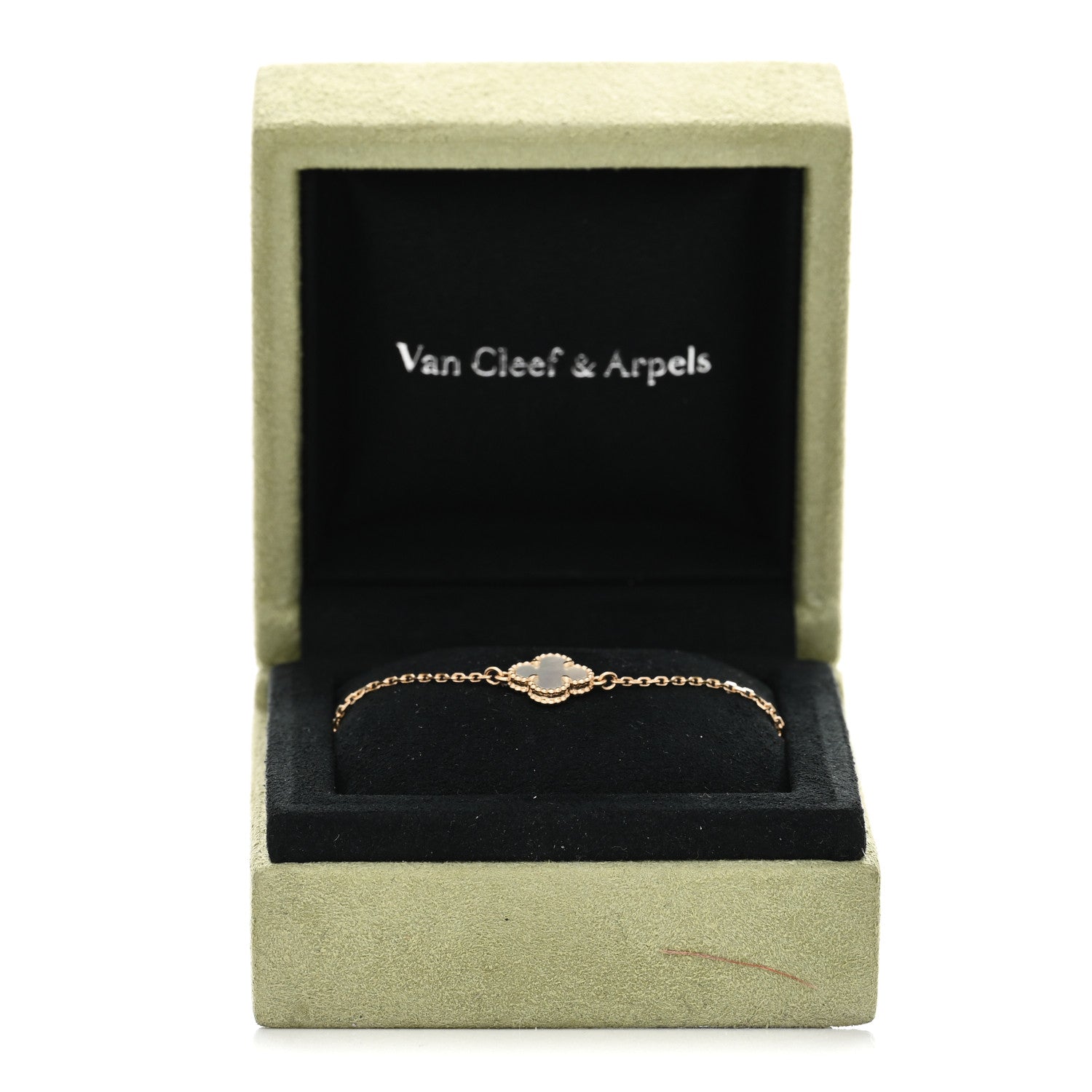 Van Cleef & Arpels 18K Yellow Gold Mother of Pearl Sweet Alhambra Bracelet 5 of 5