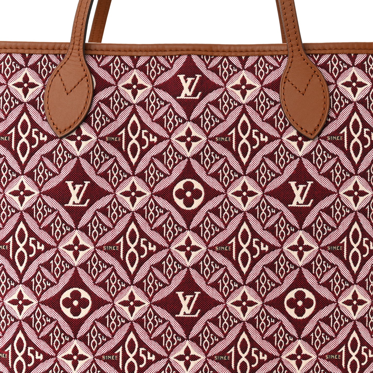 Jacquard Since 1854 Neverfull MM Bordeaux