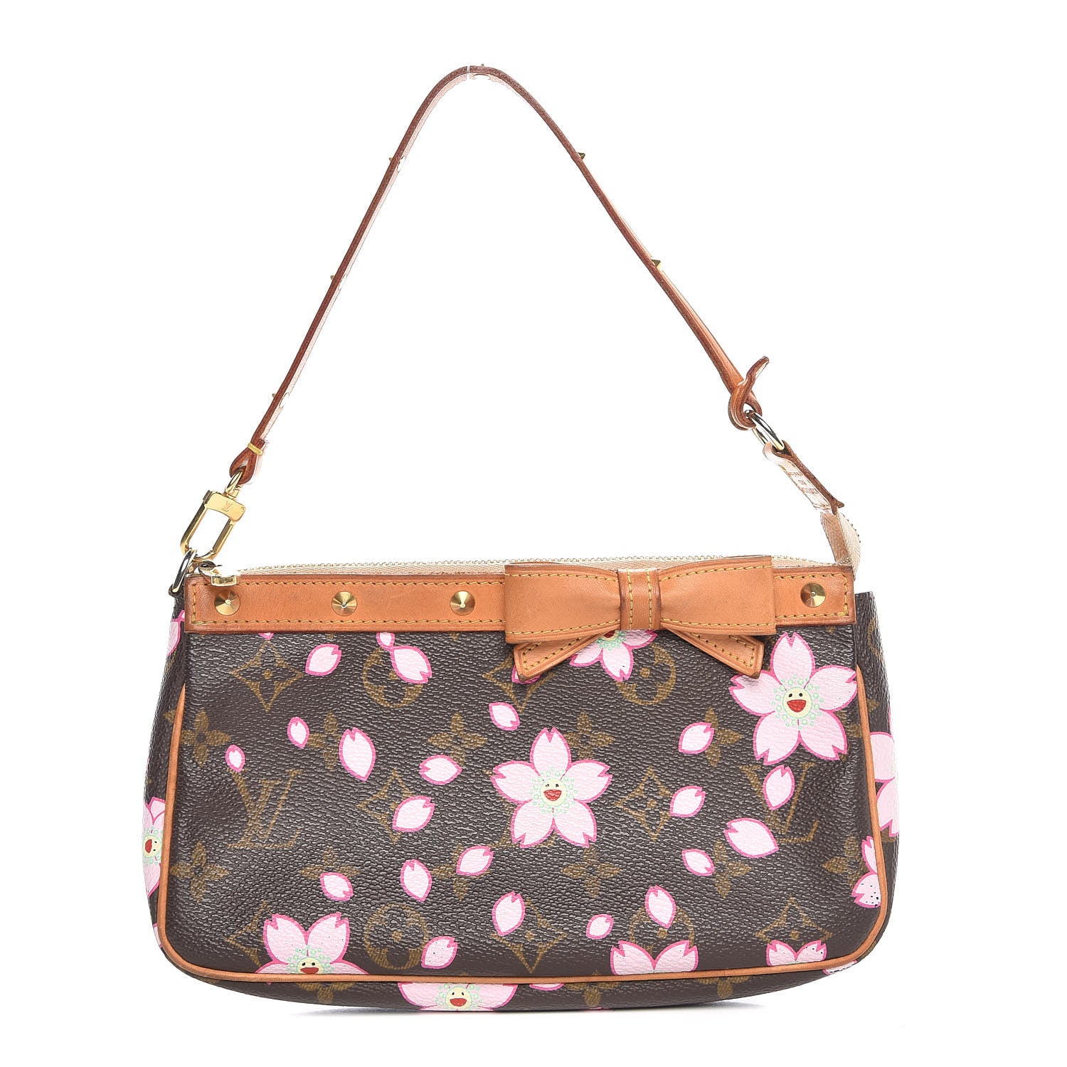 Louis Vuitton Monogram Cherry Blossom Pochette Accessories Brown 1 of 12