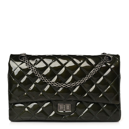 Chanel Patent Quilted 2.55 Reissue 226 Flap Green 1 of 12