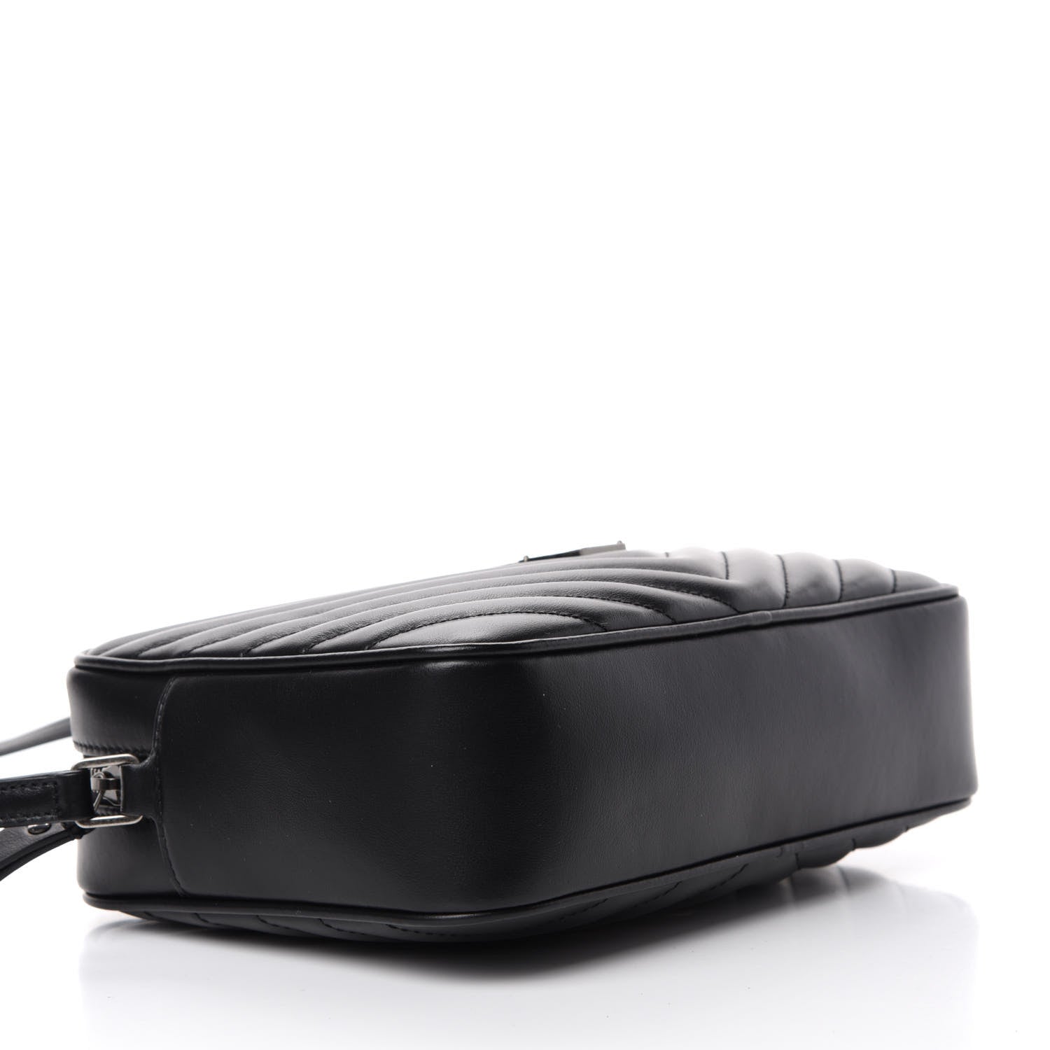 Saint Laurent Calfskin Matelasse Monogram Lou Camera Bag Black 4 of 10