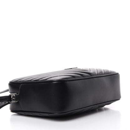 Saint Laurent Calfskin Matelasse Monogram Lou Camera Bag Black 4 of 10
