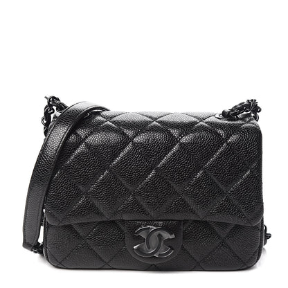 Chanel Caviar Quilted Incognito Mini Square Flap Black 1 of 11