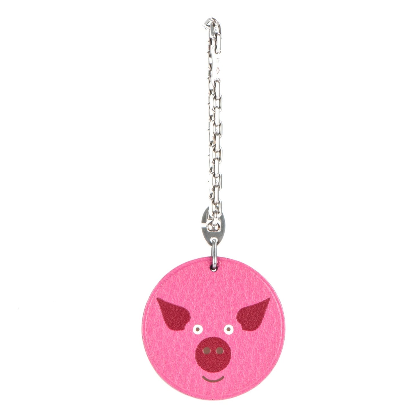Chevre Mysore Pig Key Chain Pink Rose Shocking