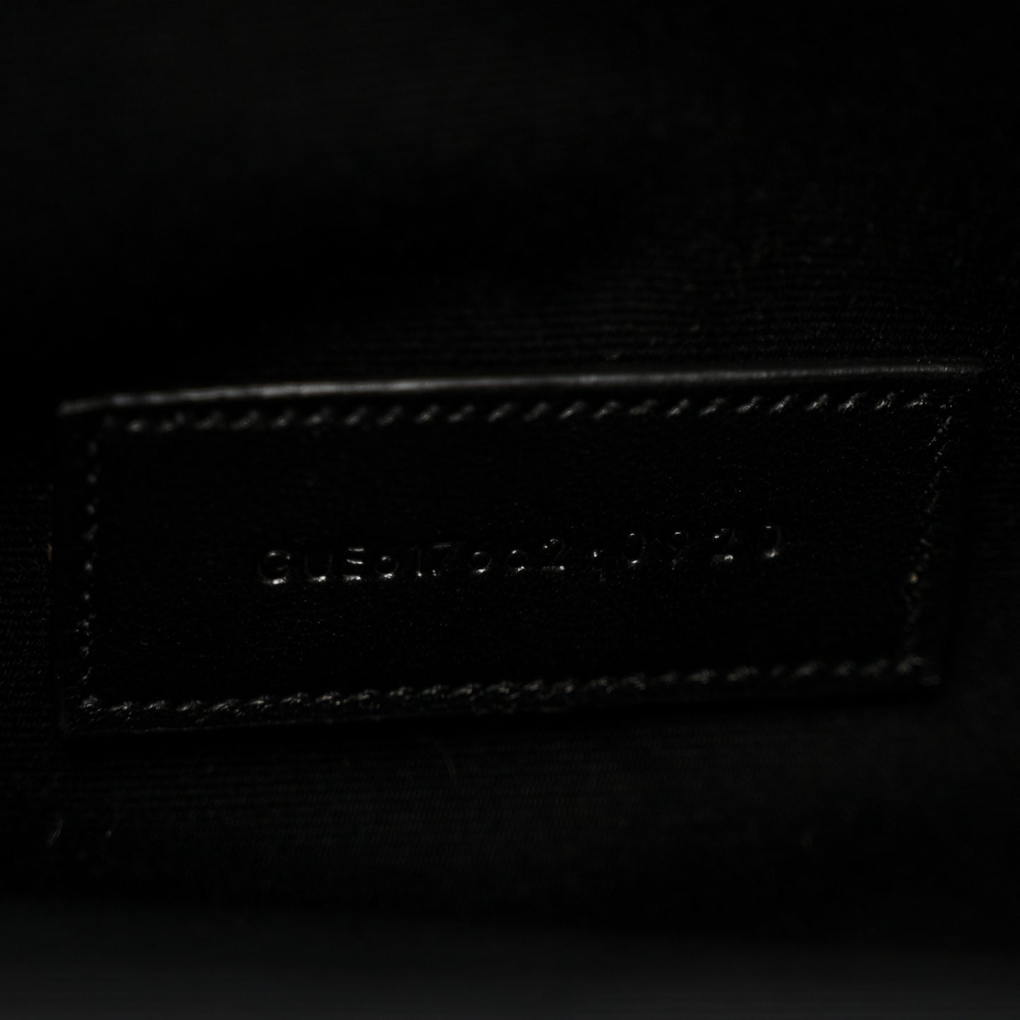 Grain De Poudre Matelasse Chevron Monogram Envelope Clutch Black